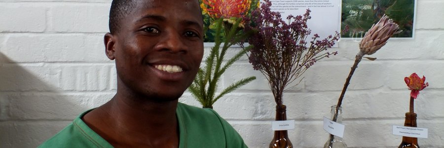 Ally Msweli wat onlangs deel van Gansbaai Toerisme se personeelkorps geword het